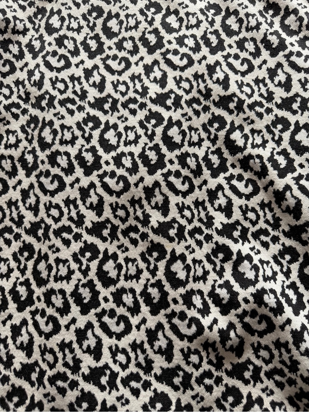Tibi Sleeveless Black and White Snow Leopard Knit Sheath Print Dress - Picture 6 of 7